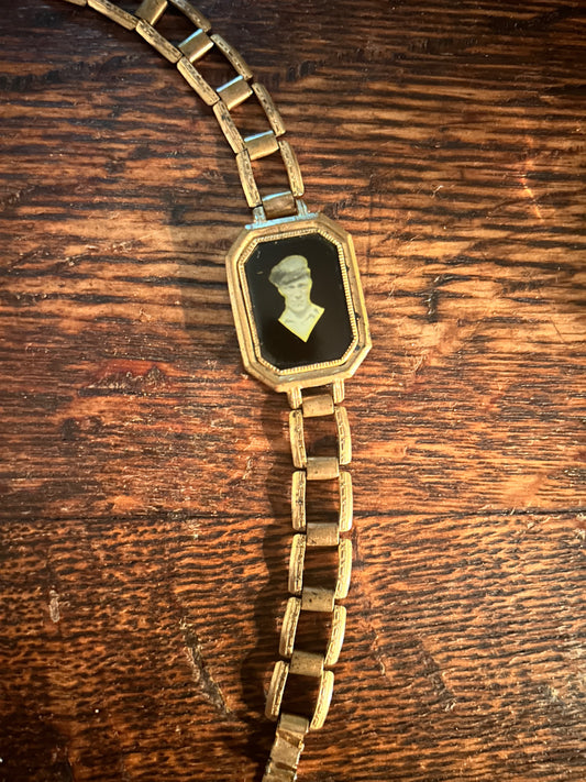 1920s Celluloid & Brass RARE Prison Bracelet