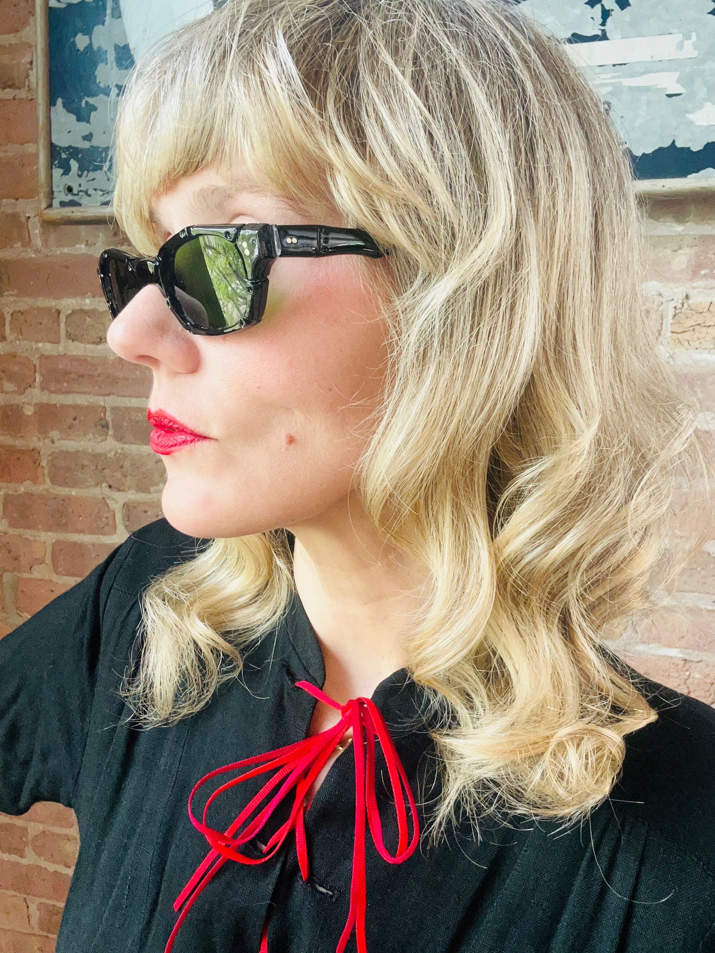 1970s Deadstock Japanese Black Sunglasses