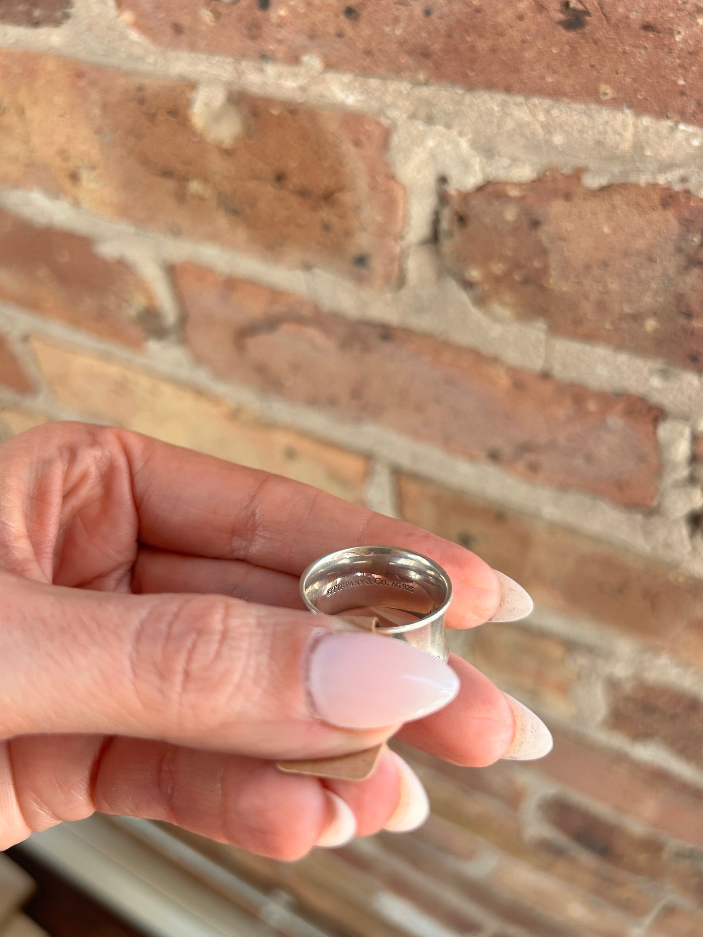 Tiffany & Co. 1837 Collection Ring 925 Sterling Silver - Size 8.5