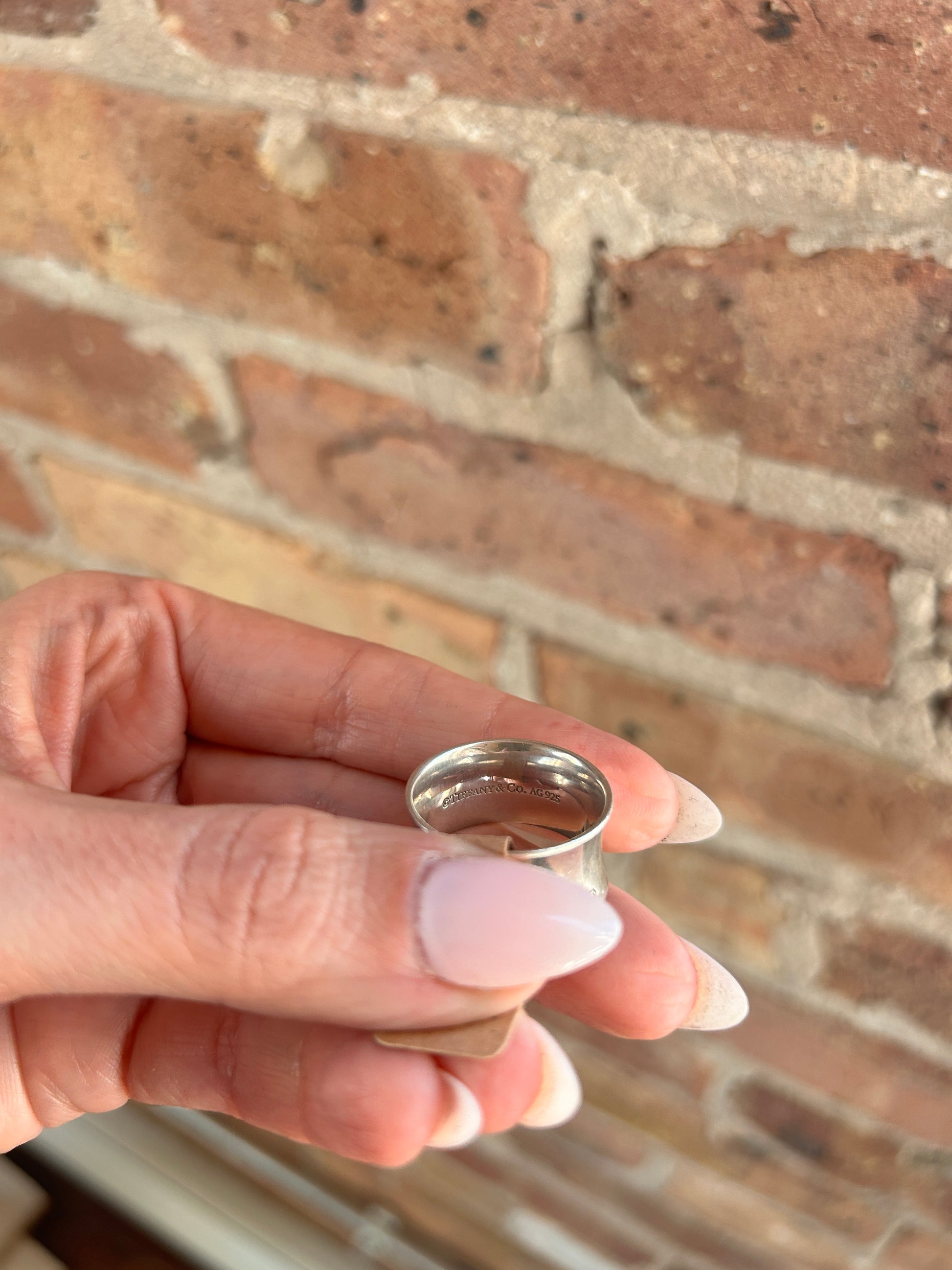 Tiffany & Co. 1837 Collection Ring 925 Sterling Silver - Size 8.5