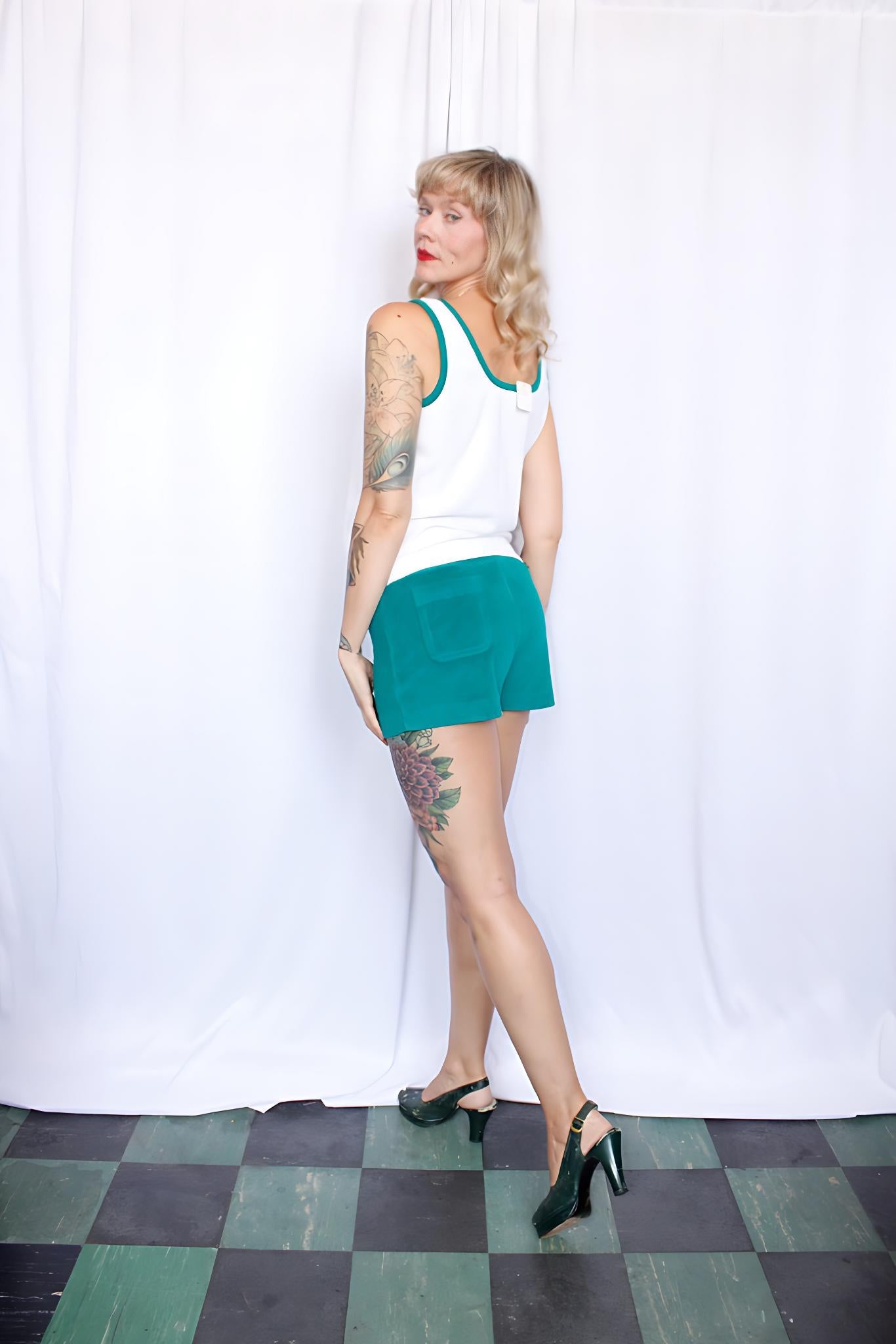 1980s Terry Cloth Tank & Shorts Set - Medium