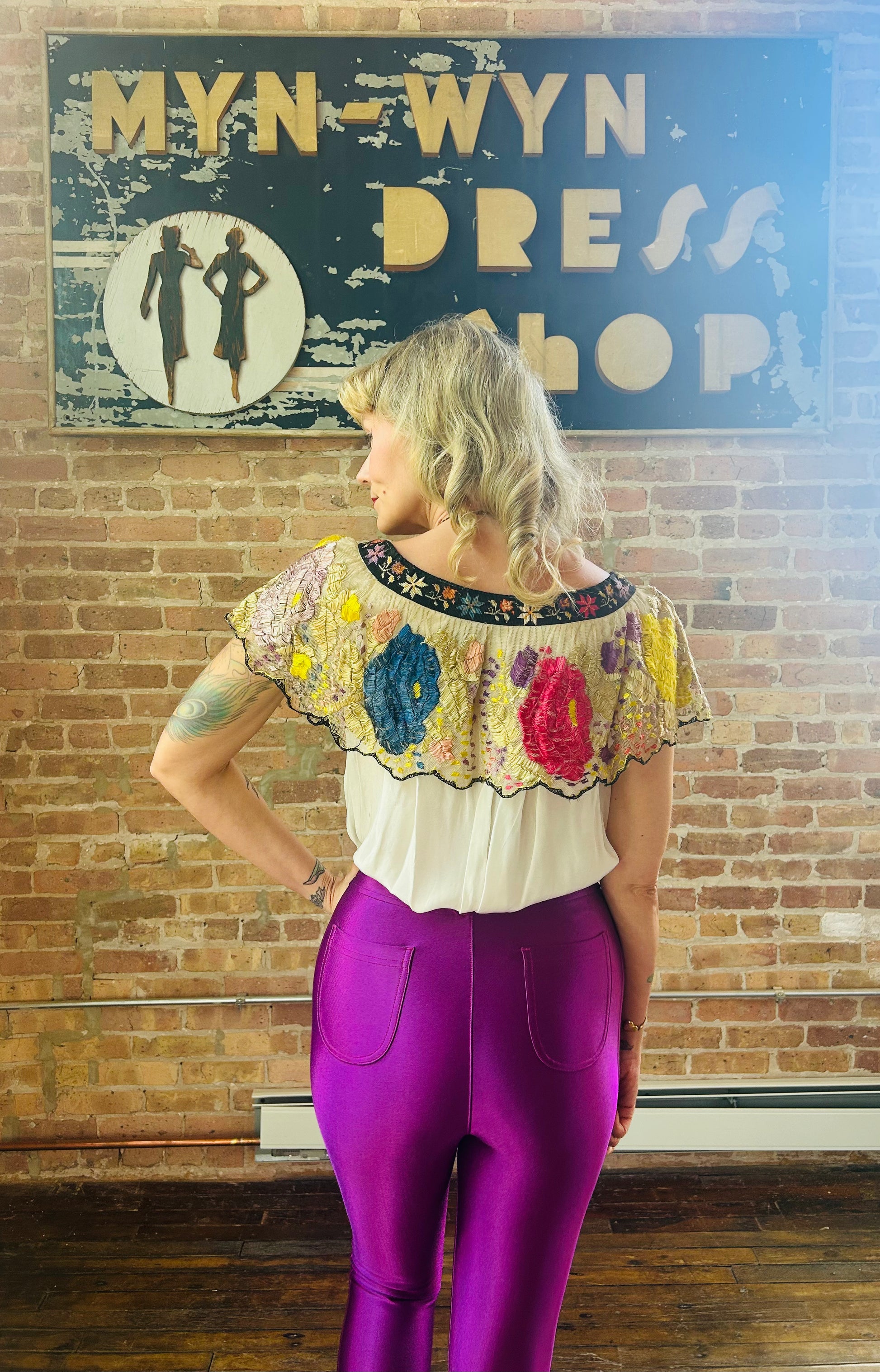 2000s American Apparel Iconic Purple Disco Pant - M/L