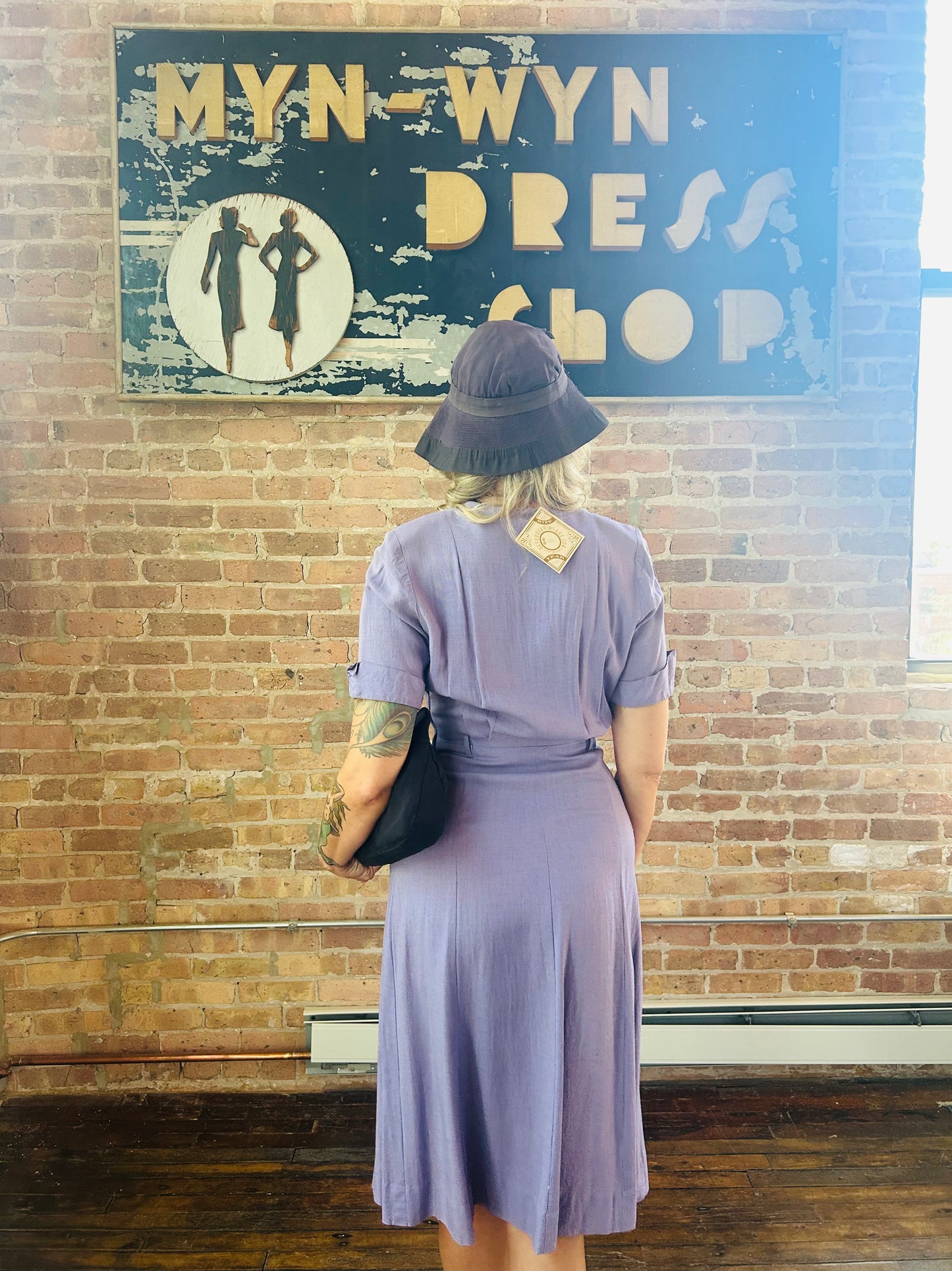 1930s Navy Rayon Summer Cloche Hat