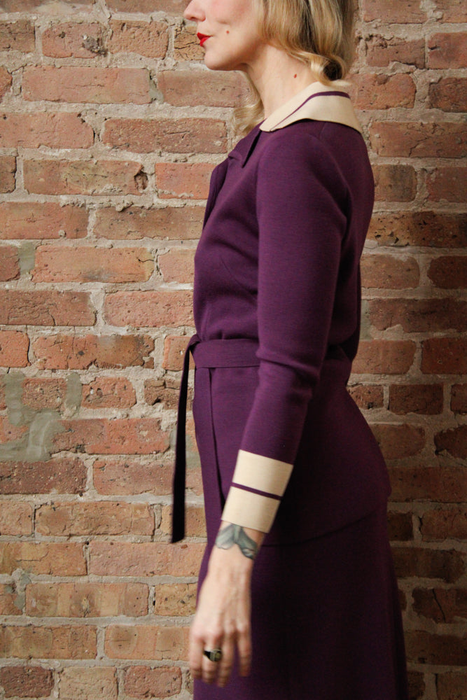 1960s Italian Wool Knit 3pc Set - Medium