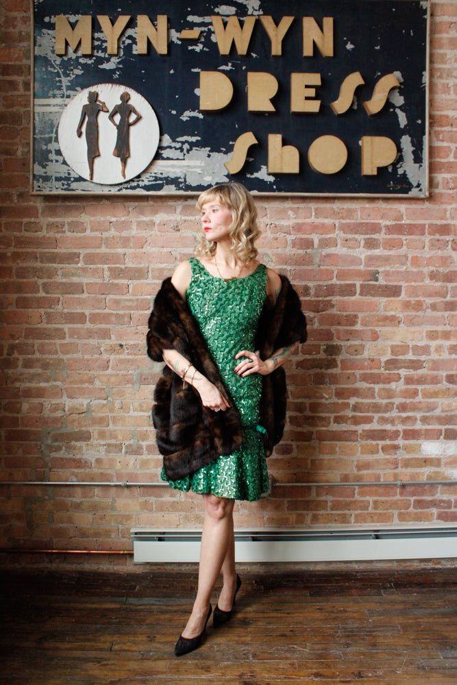 1940s Marmot Fur Stole 