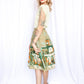 1950s European Village Scenic Border Print Skirt - 26 waist