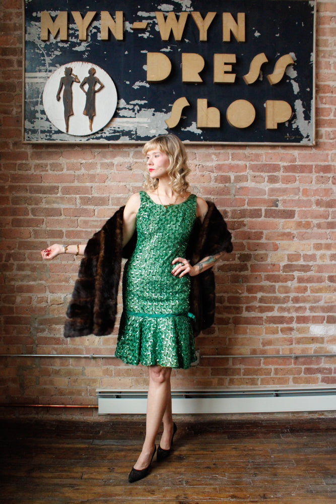 1940s Marmot Fur Stole 