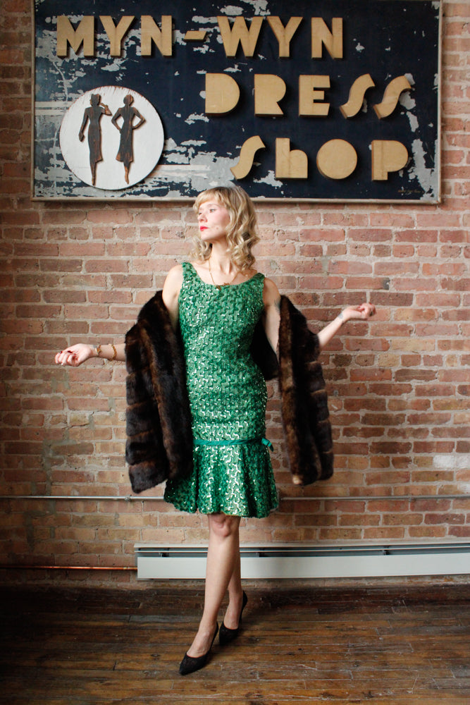 1940s Marmot Fur Stole 