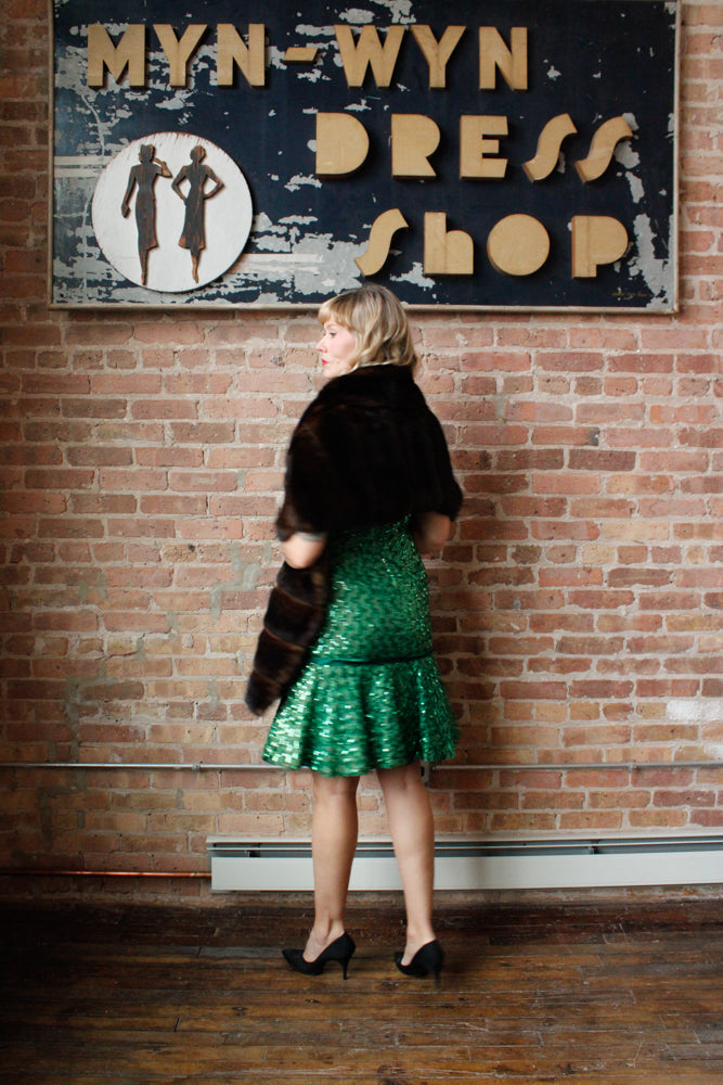 1940s Marmot Fur Stole 