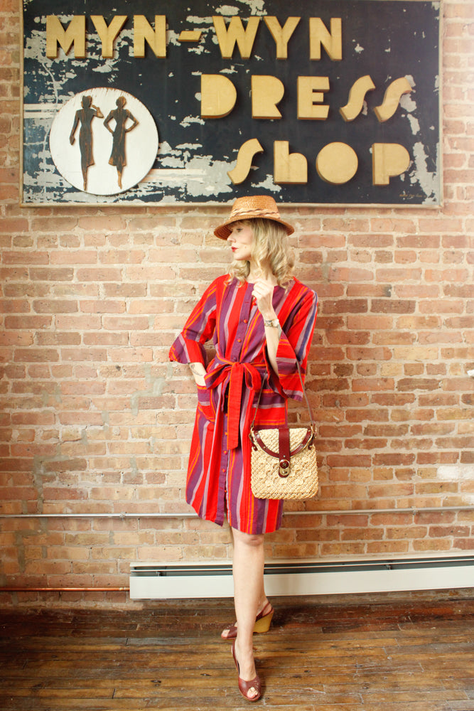 1970s Eitenne Aigner Woven & Leather Bag