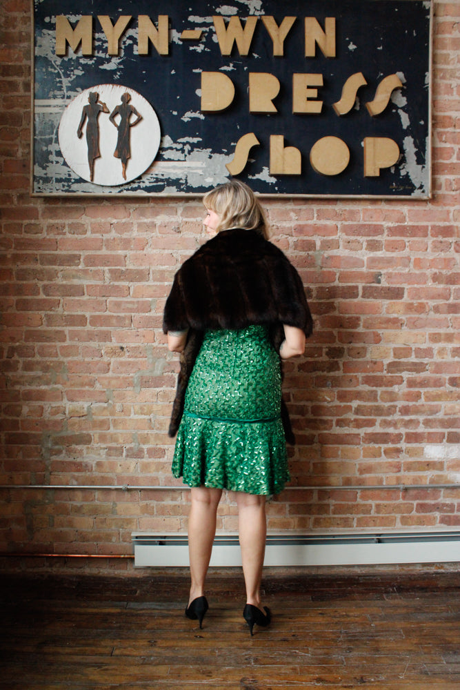 1940s Marmot Fur Stole 