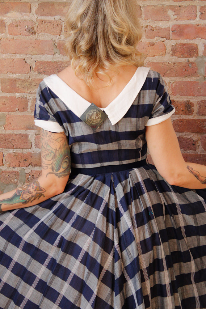 1950s Plaid Jonathan Logan Dress - Small