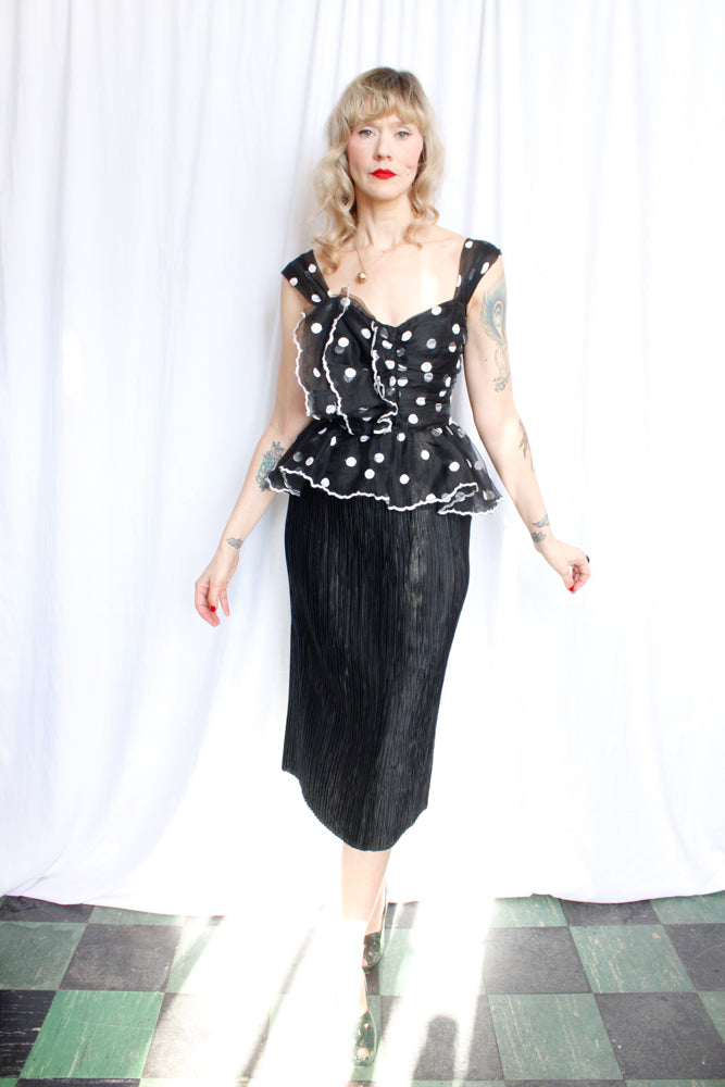 Polka dot hotsell 1980s skirt