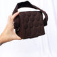 1940s Brown Wool Small Box Handbag