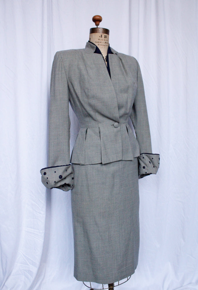 1950s Rare & Stunning Lilli Ann Hourglass Suit - XS/S