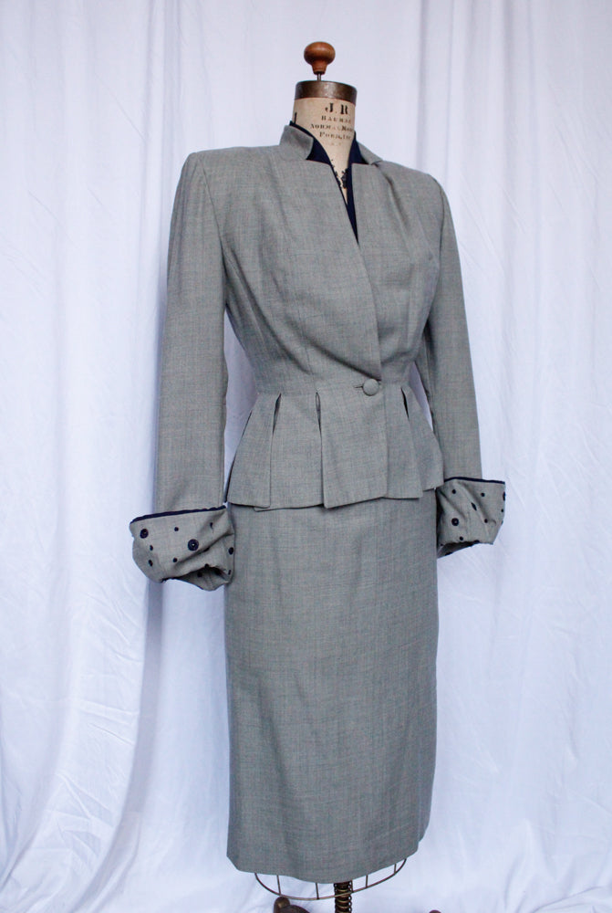 1950s Rare & Stunning Lilli Ann Hourglass Suit - XS/S