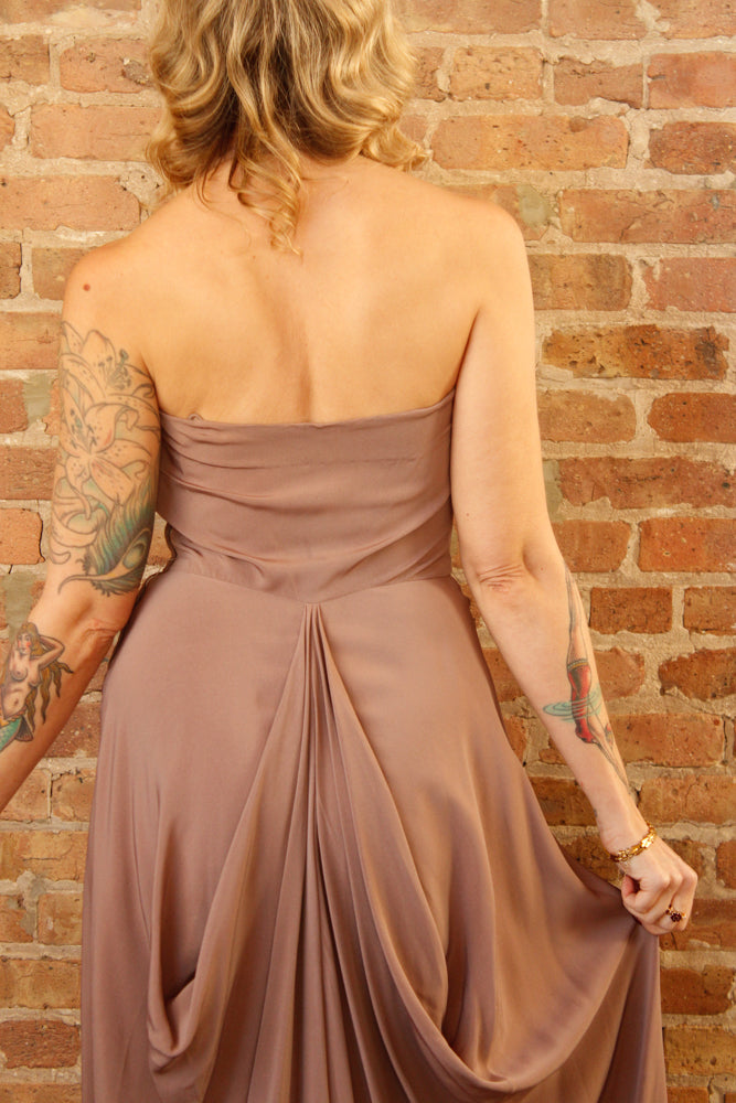 1940s Twilight Serenade Rayon Gown - S/M