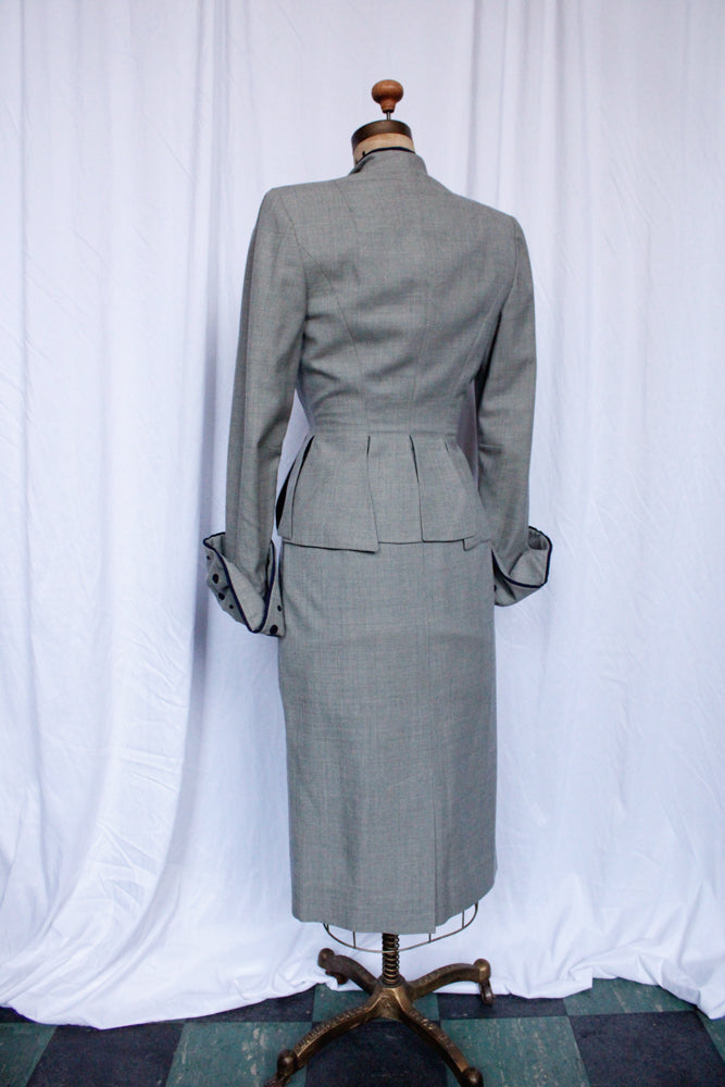 1950s Rare & Stunning Lilli Ann Hourglass Suit - XS/S