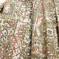 1950s Abstract Cotton Print "Peerless" Skirt - 28w