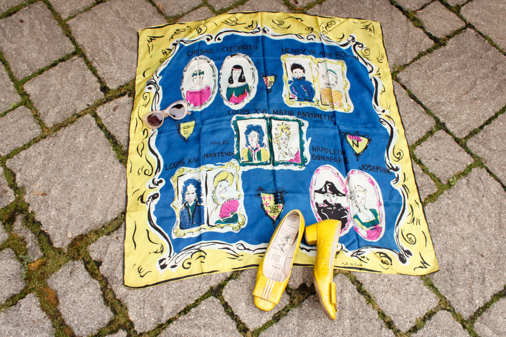 1960s Yellow Patent Leather Heels - 8.5 M