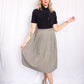 1940s Collegiate Pleated Plaid Skirt - Xsmall
