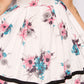 1950s Floral Cotton Day Dress - Small