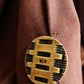 1920s Cocoon Wool Brown Deco Coat with Fur Collar & Cuffs - S/M