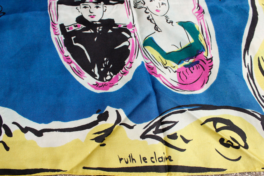 1950s Great Loves Silk Scarf