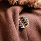 1920s Cocoon Wool Brown Deco Coat with Fur Collar & Cuffs - S/M