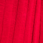 1940s Berry Red Knit 3pc Set Sweater+Skirt+Belt - Med