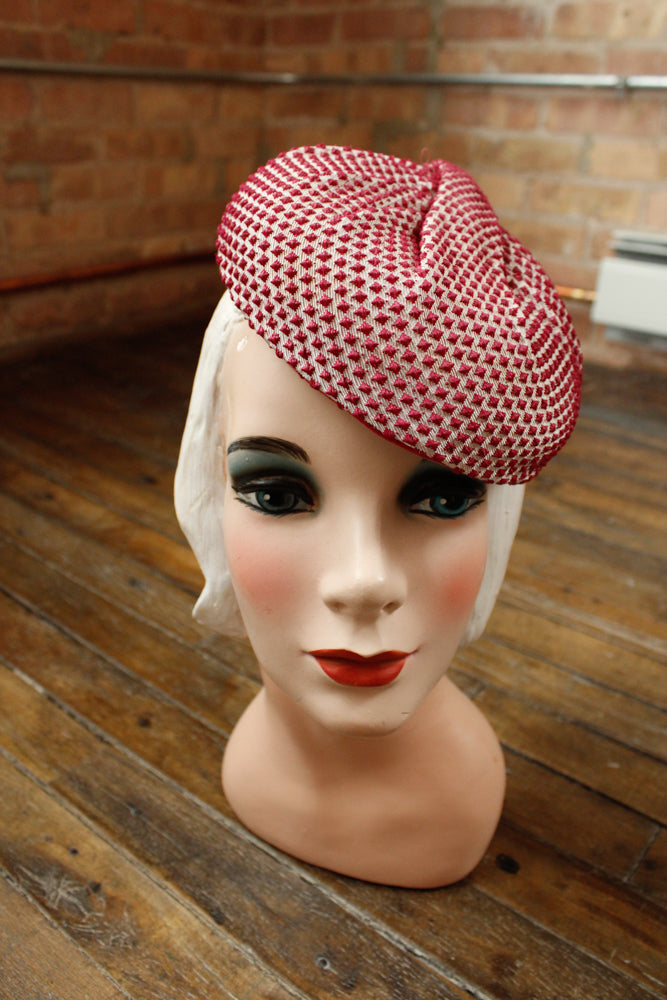 1950s Berdorf Goodman Pink Hat