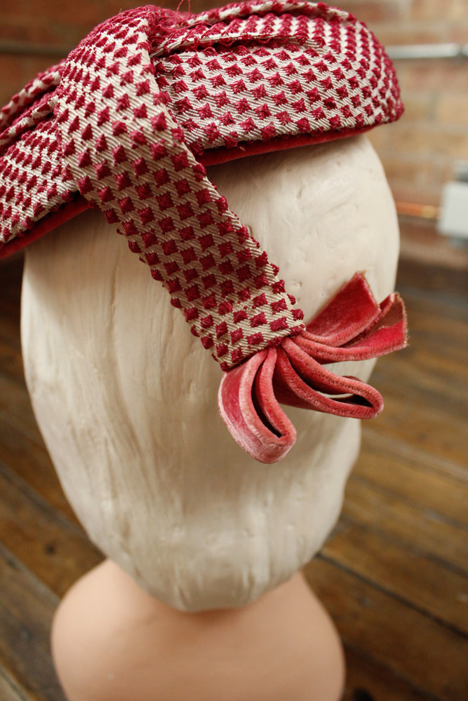1950s Berdorf Goodman Pink Hat