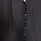 1950s Dior Style Silk Navy Dress - Small