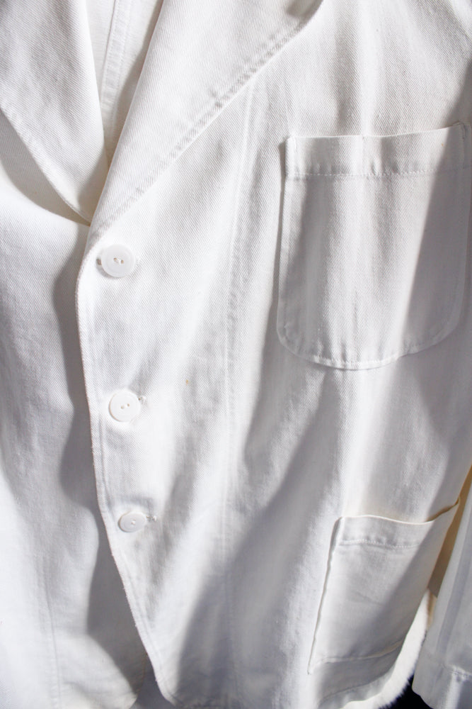 1940s Cotton Twill 2pc Pant Suit - Size 42 - Xlarge