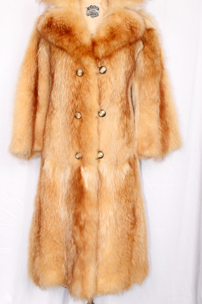 1970s Stunning Long Fur Coat - Medium