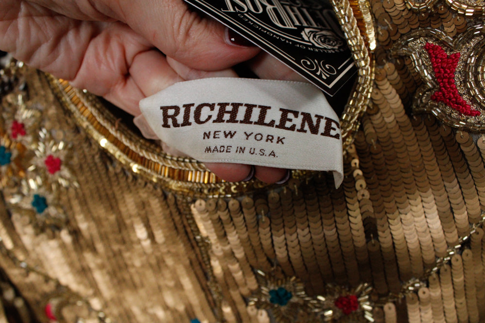 1990s Richelene Sequin Mini Cocktail Dress - Small