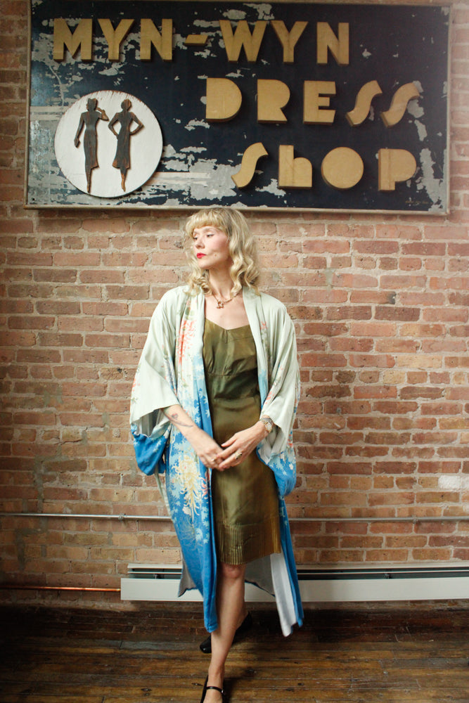 1980s Silk Japanese Kimono Robe - O/S