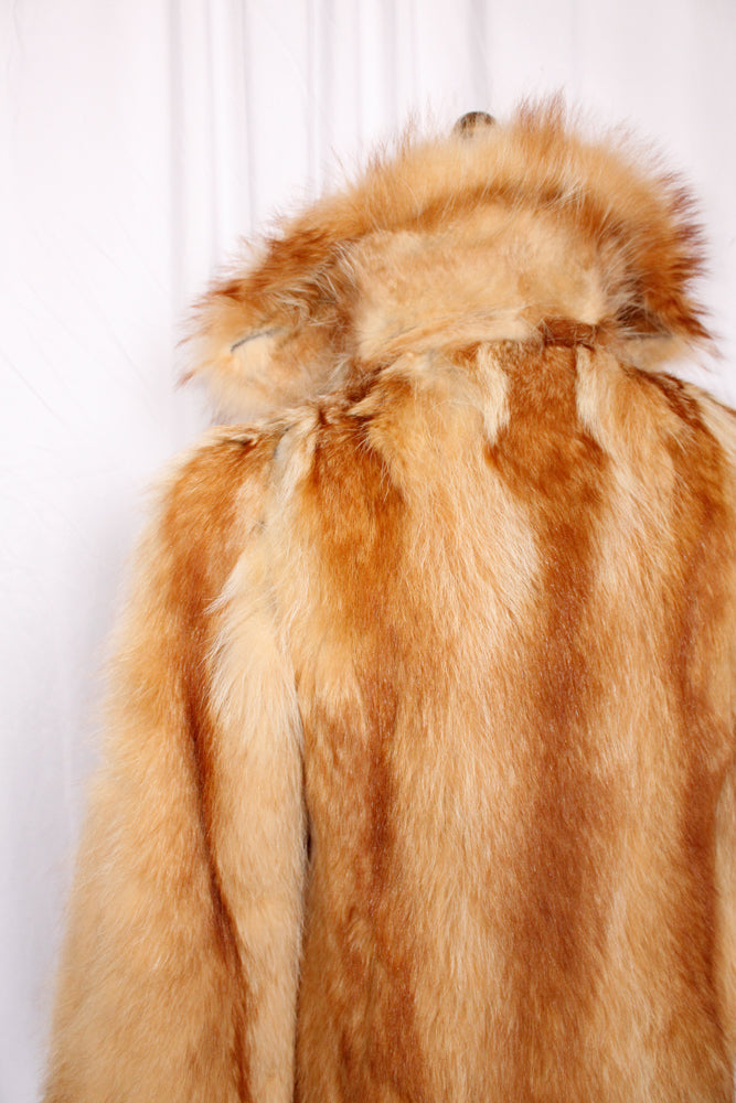 1970s Stunning Long Fur Coat - Medium