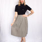 1940s Collegiate Pleated Plaid Skirt - Xsmall