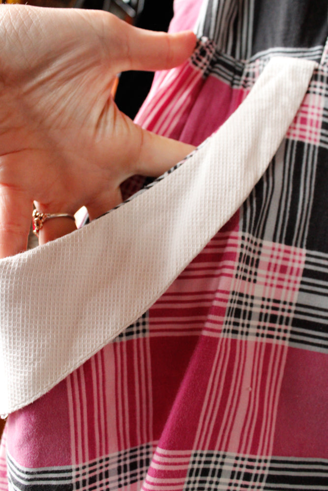 1950s April Plaid Cotton Dress - Med