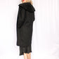 1950s Carmel Design Wool Black Grape Coat - Medium