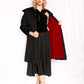 1950s Carmel Design Wool Black Grape Coat - Medium