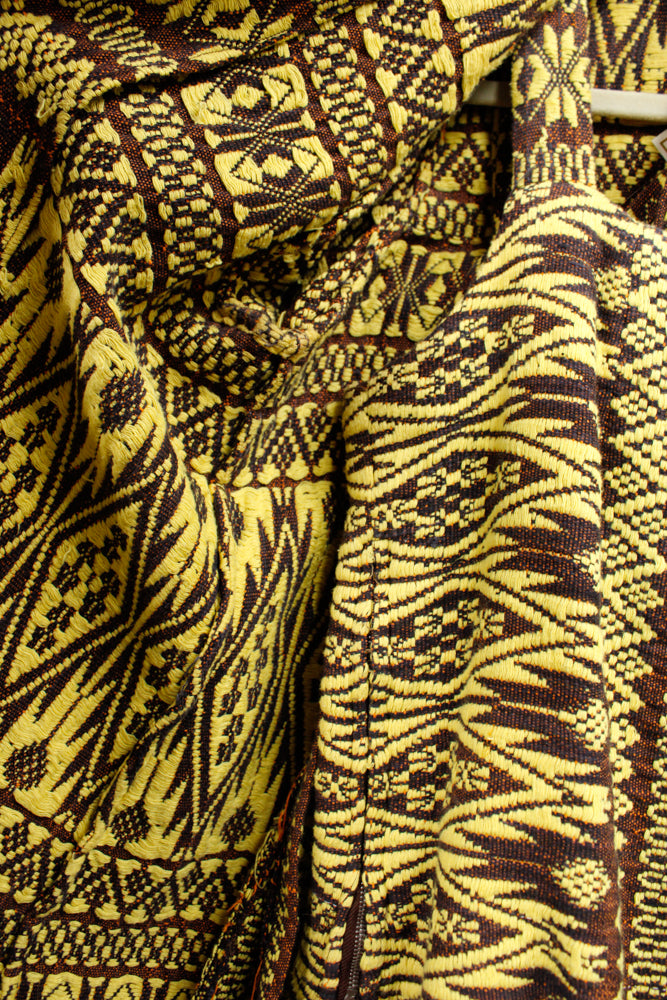 1970s 3pc Guatemalan Embroidered Top + Skirt + Jacket with belt - M/L