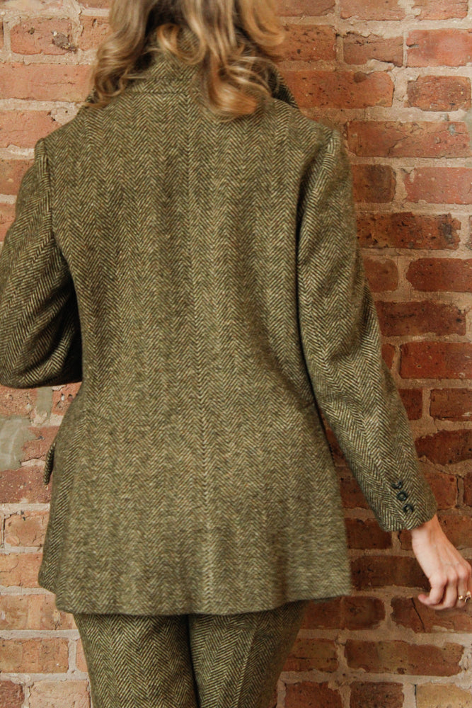 1960s Tweed MOD Jacket and Pant Suit - Medium