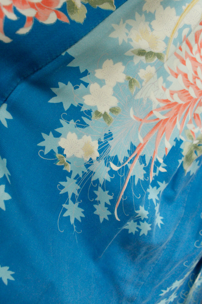 1980s Silk Japanese Kimono Robe - O/S