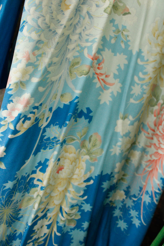 1980s Silk Japanese Kimono Robe - O/S