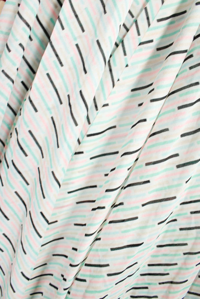 1970s Striped Nylon Maxi with Overlay Jacket - Medium