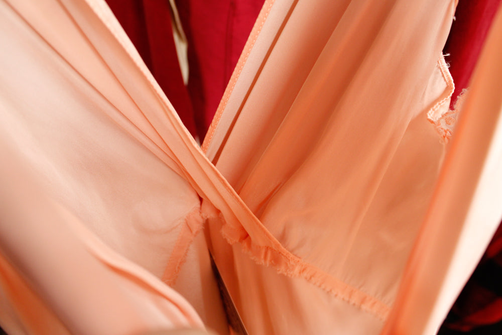 1930s Hearts Desire Silk Bias Cut Gown - Med