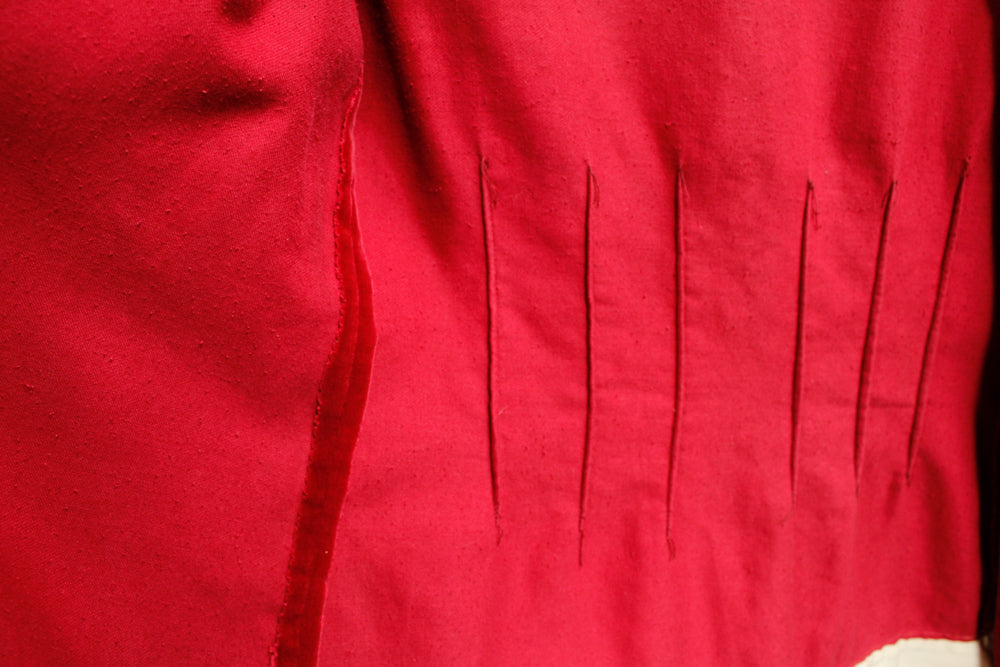 1920s Deco Velvet & Silk Jacket - Small