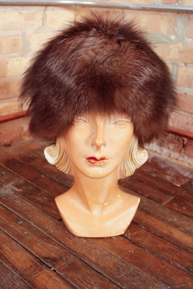 1960s Fox Fur and Persian Lamb Hat